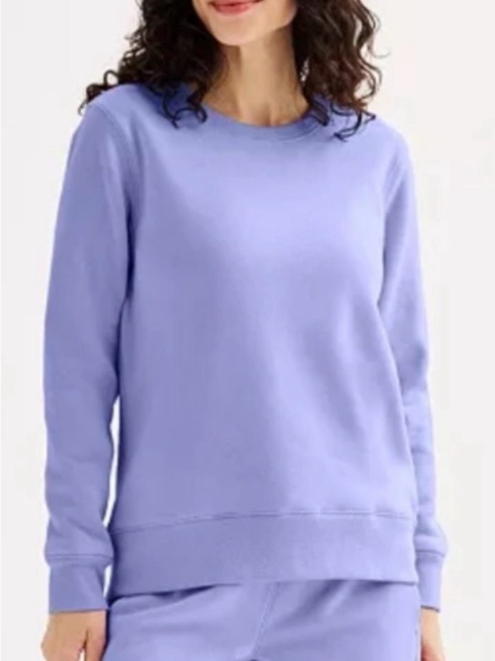 Tek Gear Heathered Lavender Ultra Soft Fleece Sweatshirt